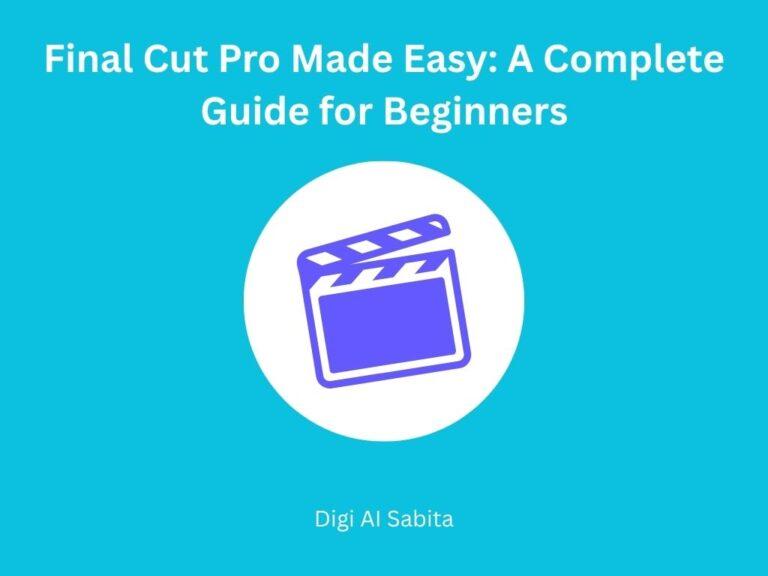 Final Cut Pro icon (clapperboard), representing an easy guide for beginners.