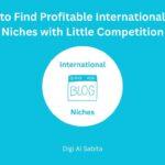 International blog niches: Icon of a blog page with 'International Blog Niches' text, symbolizing finding global blog opportunities.