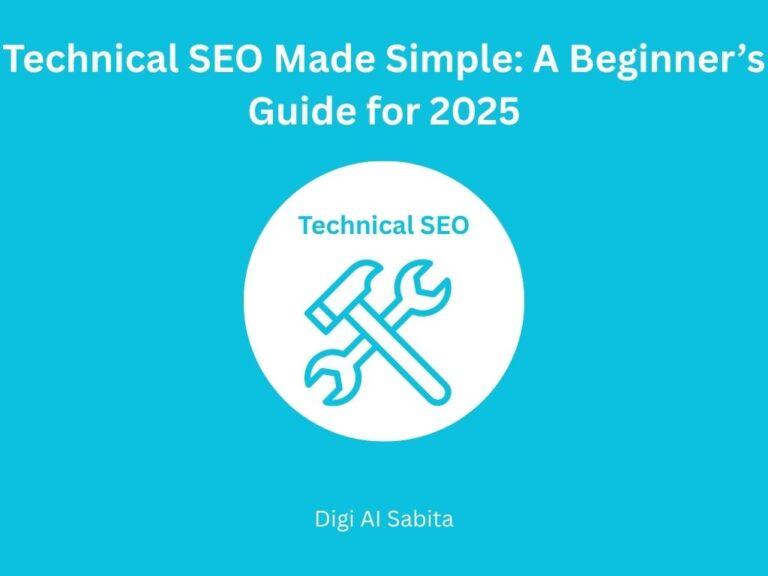 Technical SEO: Icon with a hammer and wrench, symbolizing website repair and optimization tools.