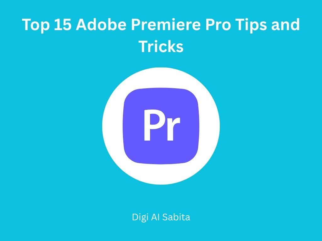 Adobe Premiere Pro logo, representing a list of top 15 tips and tricks for the software.