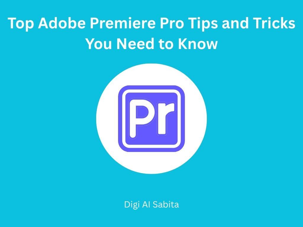 Adobe Premiere Pro logo, representing essential tips and tricks for the software.